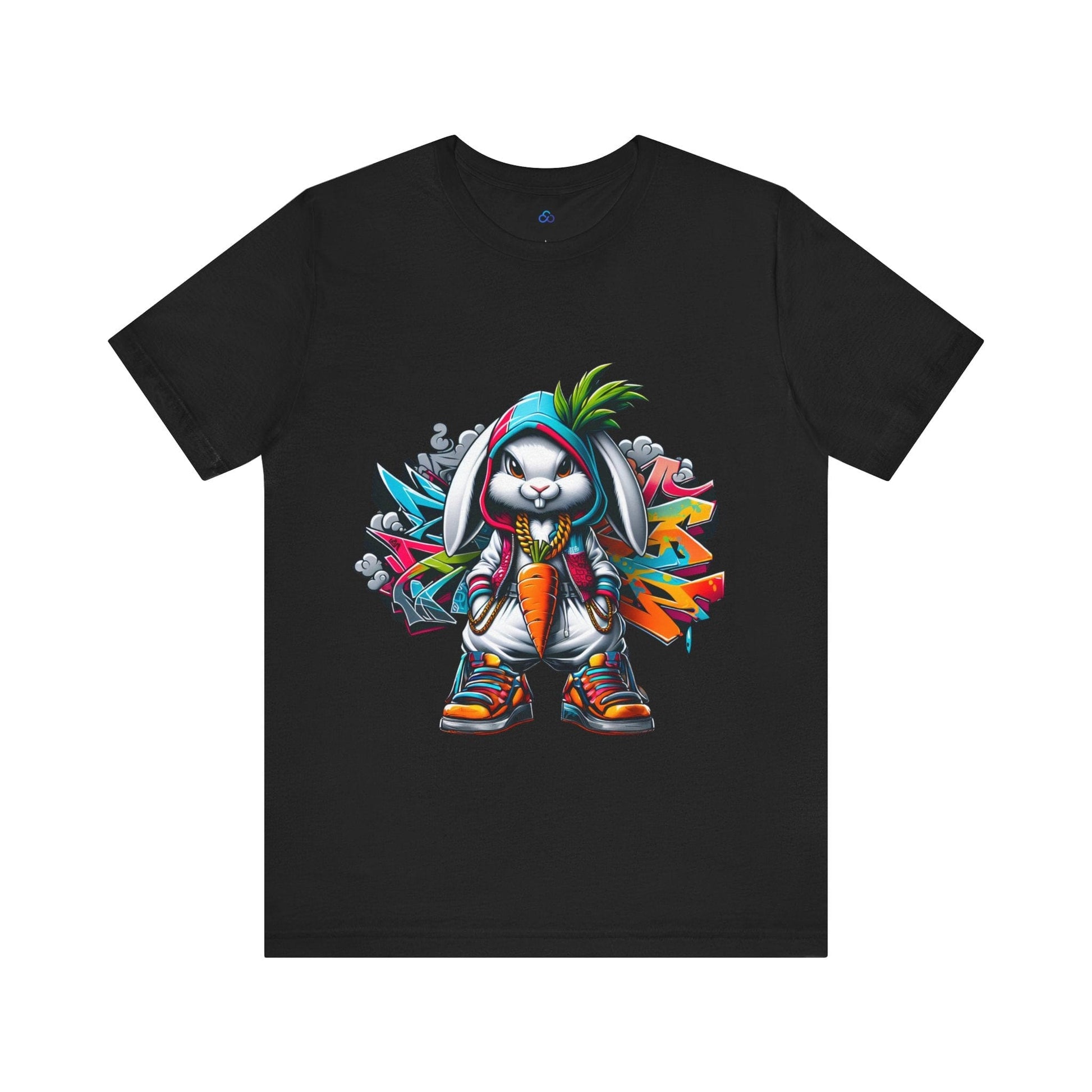 Printify T-Shirt Black / S Graffiti Bunny Cloud Tshirt