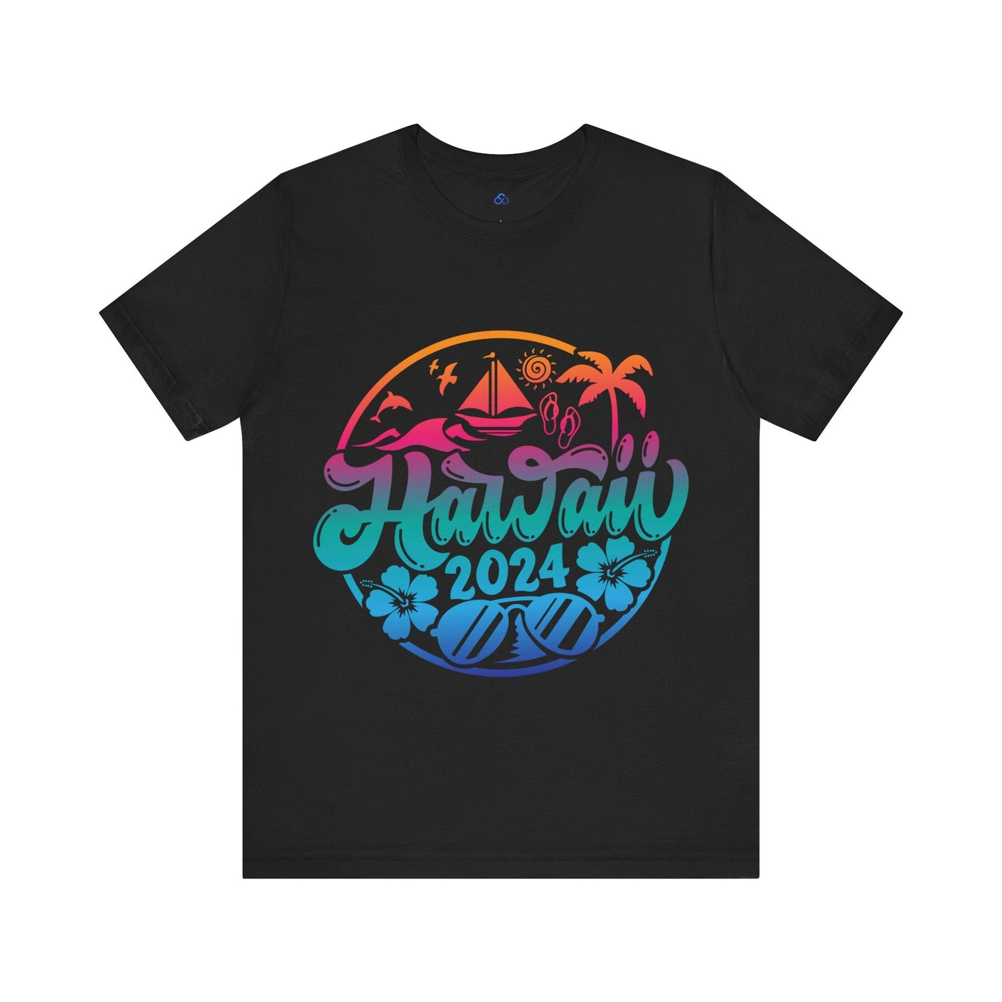 Printify T-Shirt Black / S Hawaii 2024 Cloud Tshirt