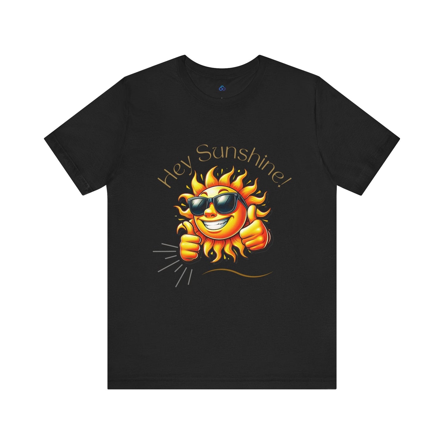 Printify T-Shirt Black / S Hey Sunshine Cloud Tshirt