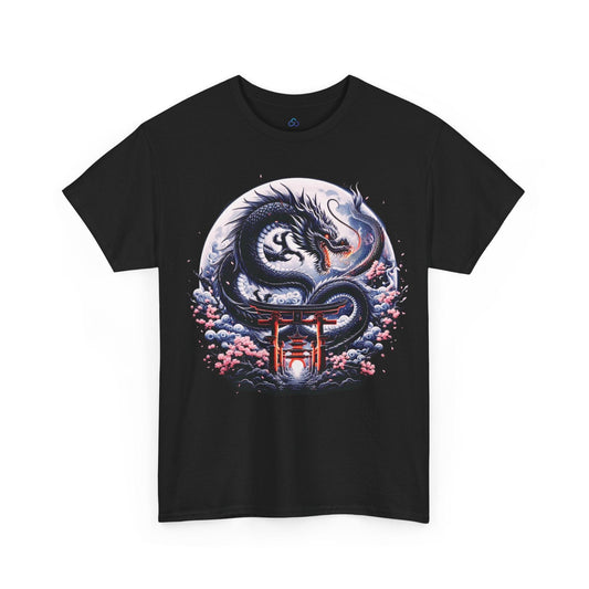 Printify T-Shirt Black / S Lunar Dragon Sanctuary Classic Tshirt