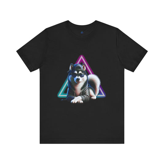 Printify T-Shirt Black / S Neon Paws Cloud Tshirt