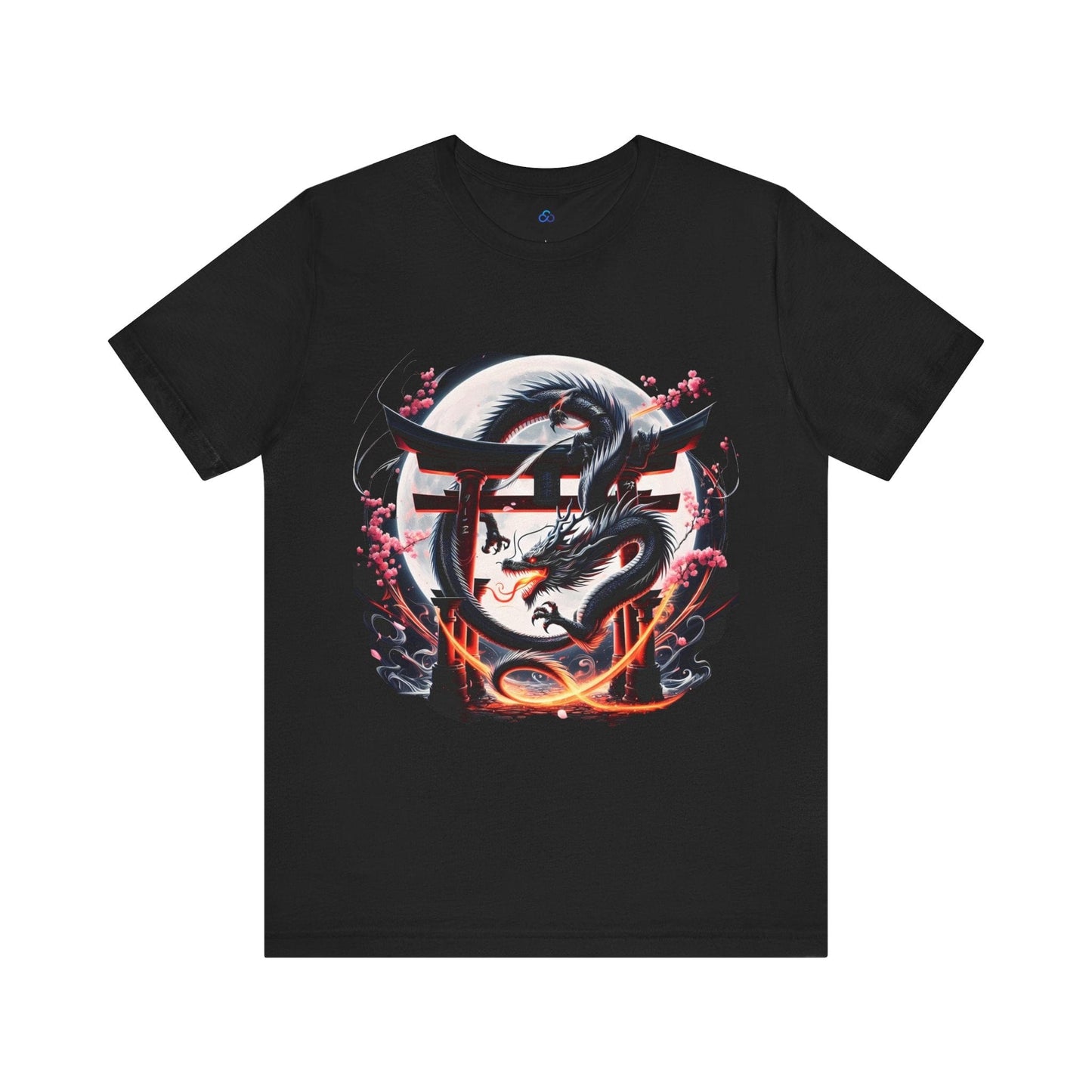 Printify T-Shirt Black / S Shadowfire Dragon Gate Cloud Tshirt