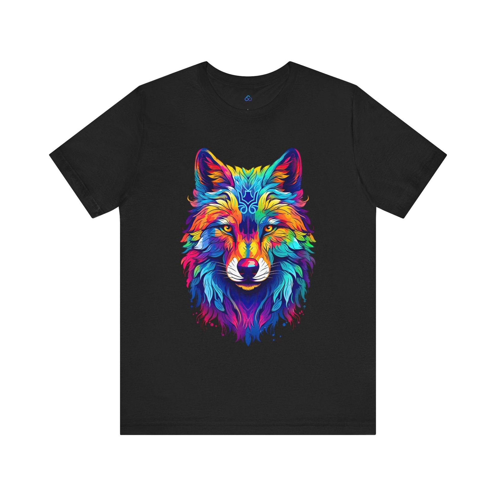 Printify T-Shirt Black / S Spectral Wolf Cloud Tshirt