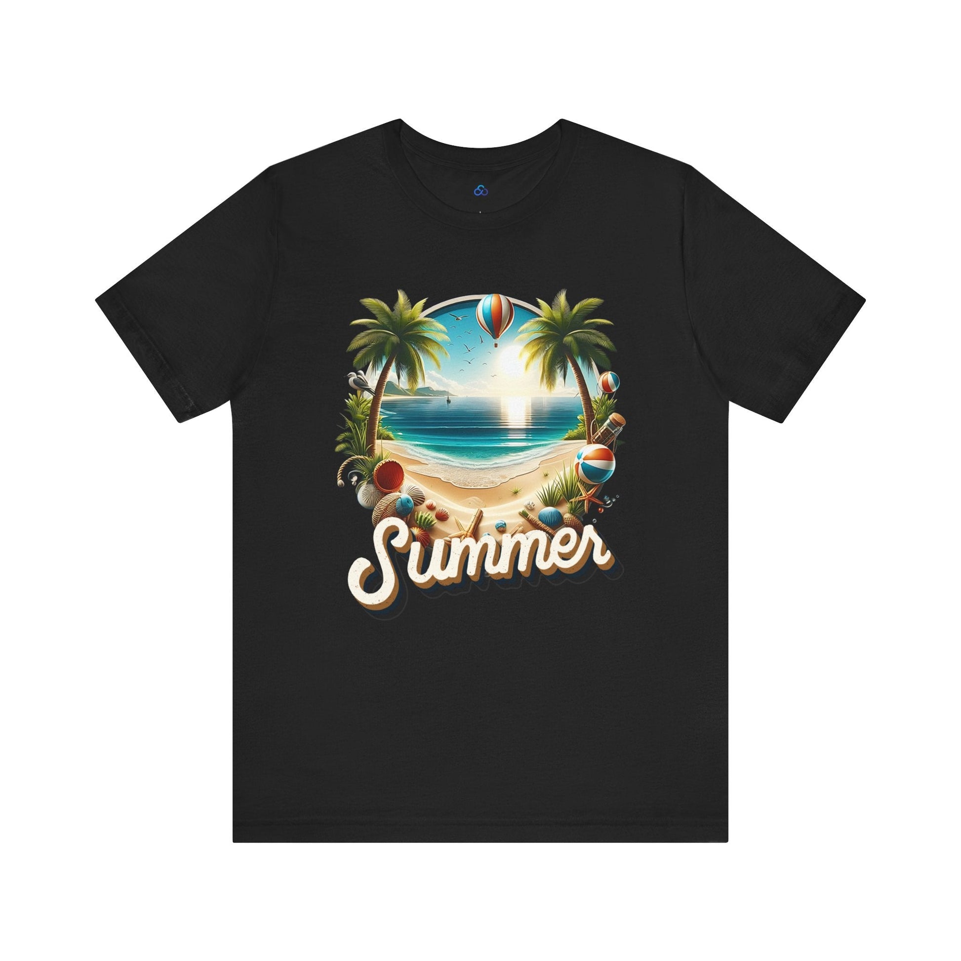 Printify T-Shirt Black / S Summer Cloud Tshirt