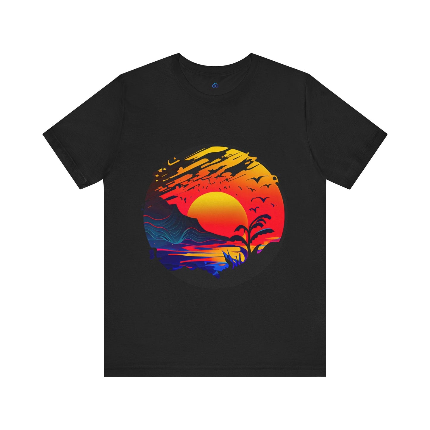 Printify T-Shirt Black / S Sunset Serenity Cloud Tshirt