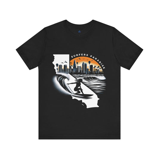 Printify T-Shirt Black / S Surfers Paradise Cloud Tshirt