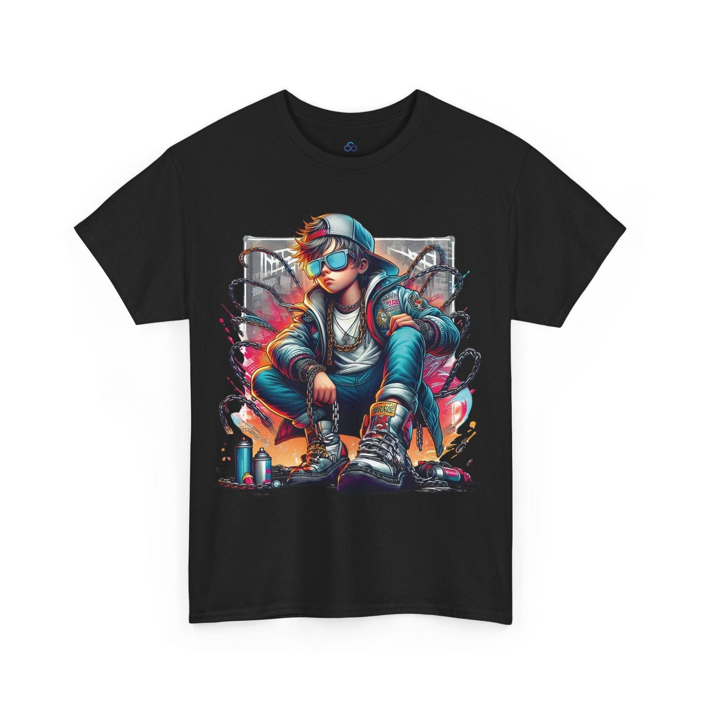 Printify T-Shirt Black / S Urban Graffiti King Classic Tshirt