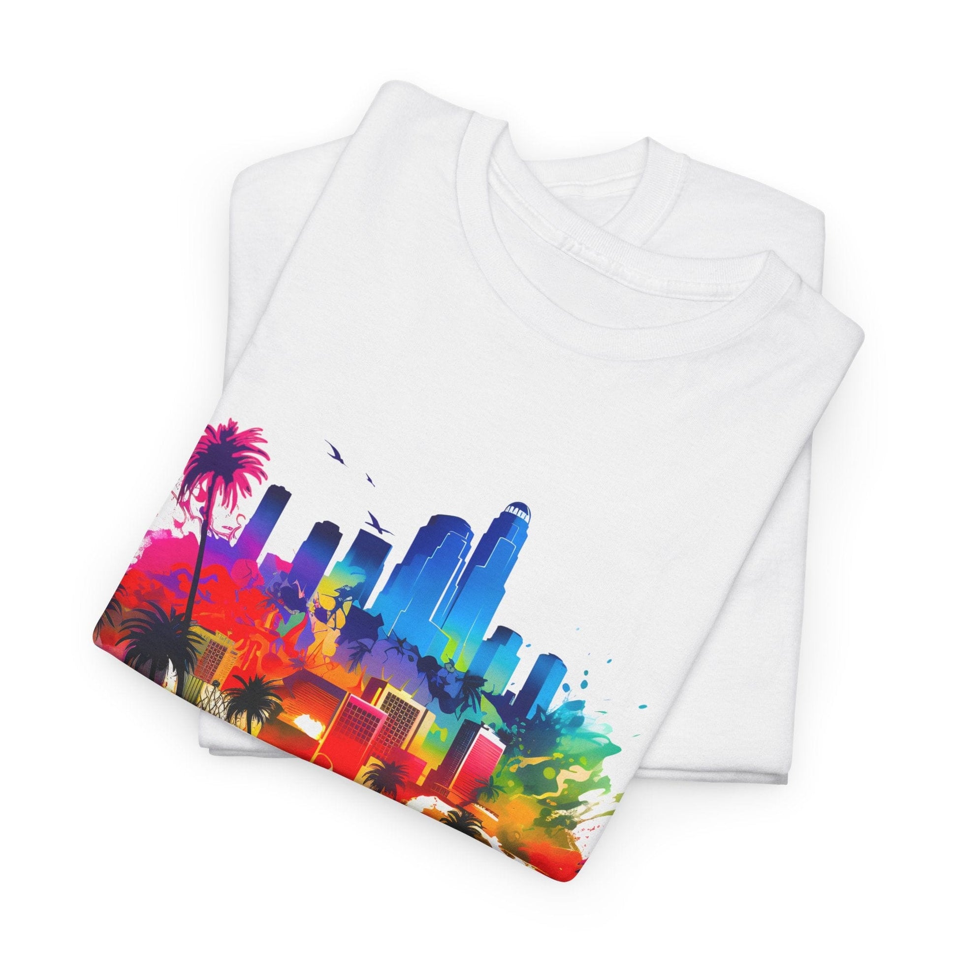 Printify T-Shirt California Cityscape Classic Tshirt