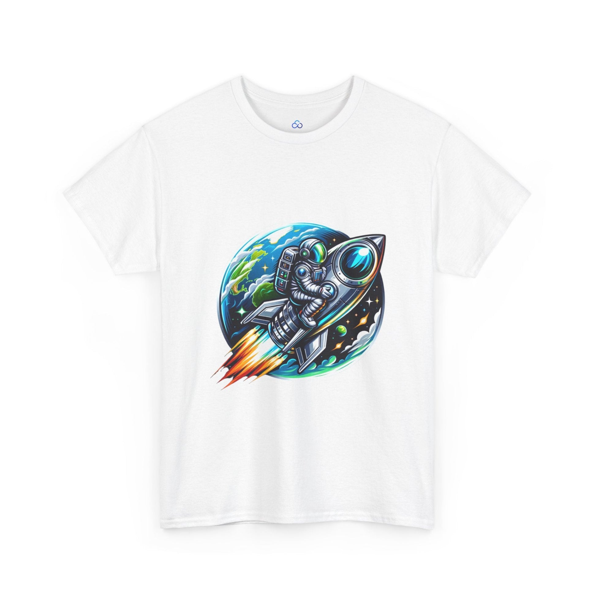 Printify T-Shirt Cosmic Rocket Ride Classic Tshirt