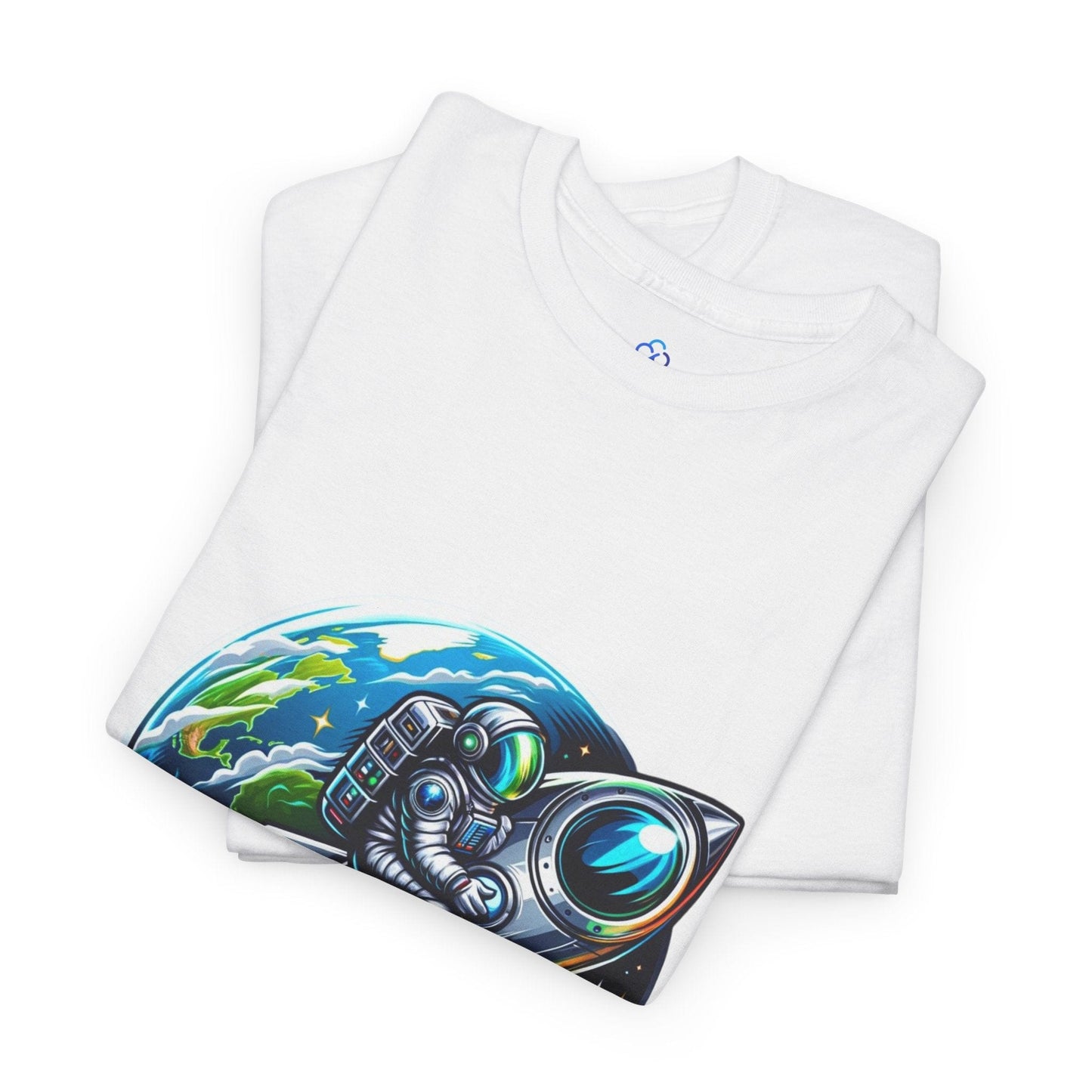 Printify T-Shirt Cosmic Rocket Ride Classic Tshirt