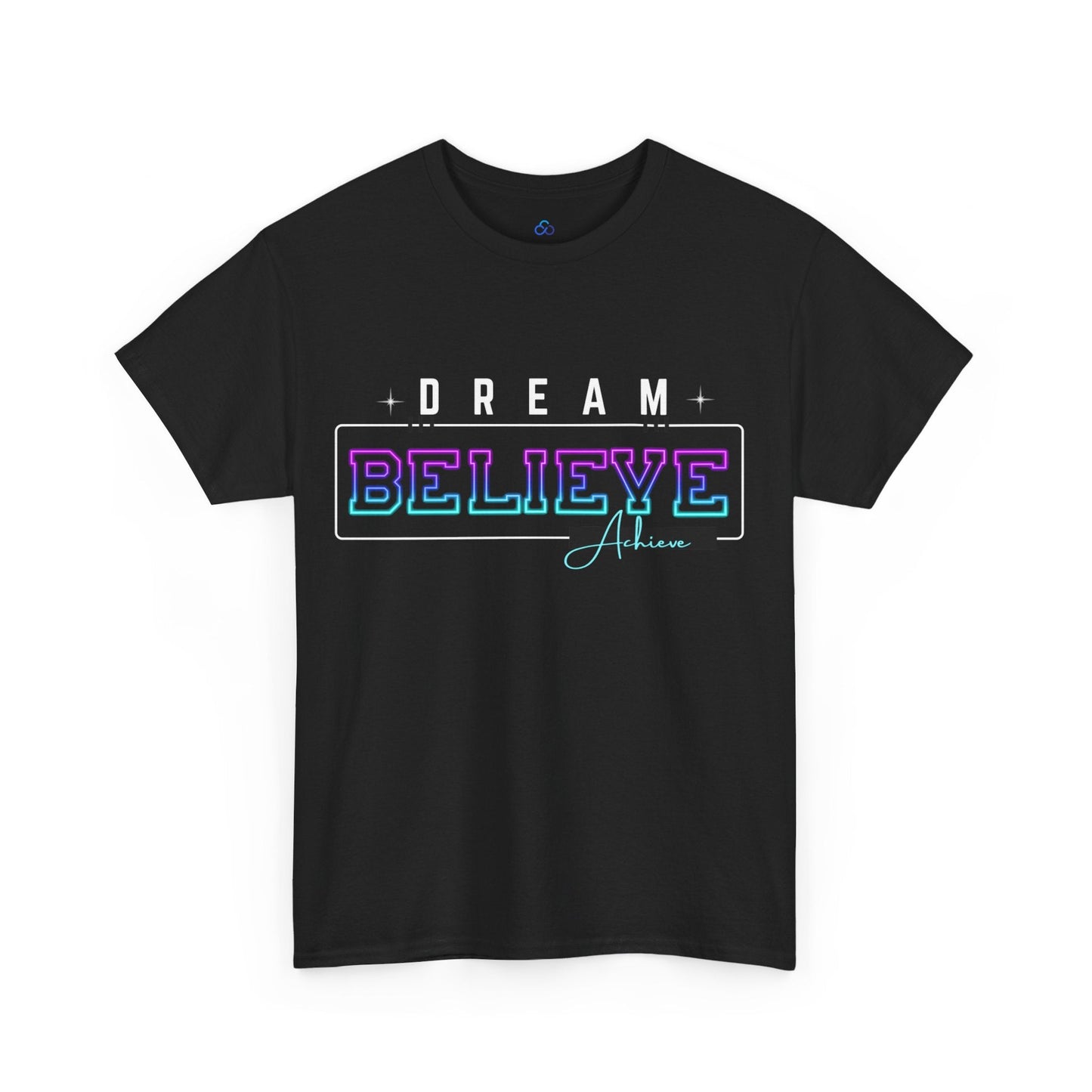 Printify T-Shirt Dream Believe Achieve Classic Tshirt