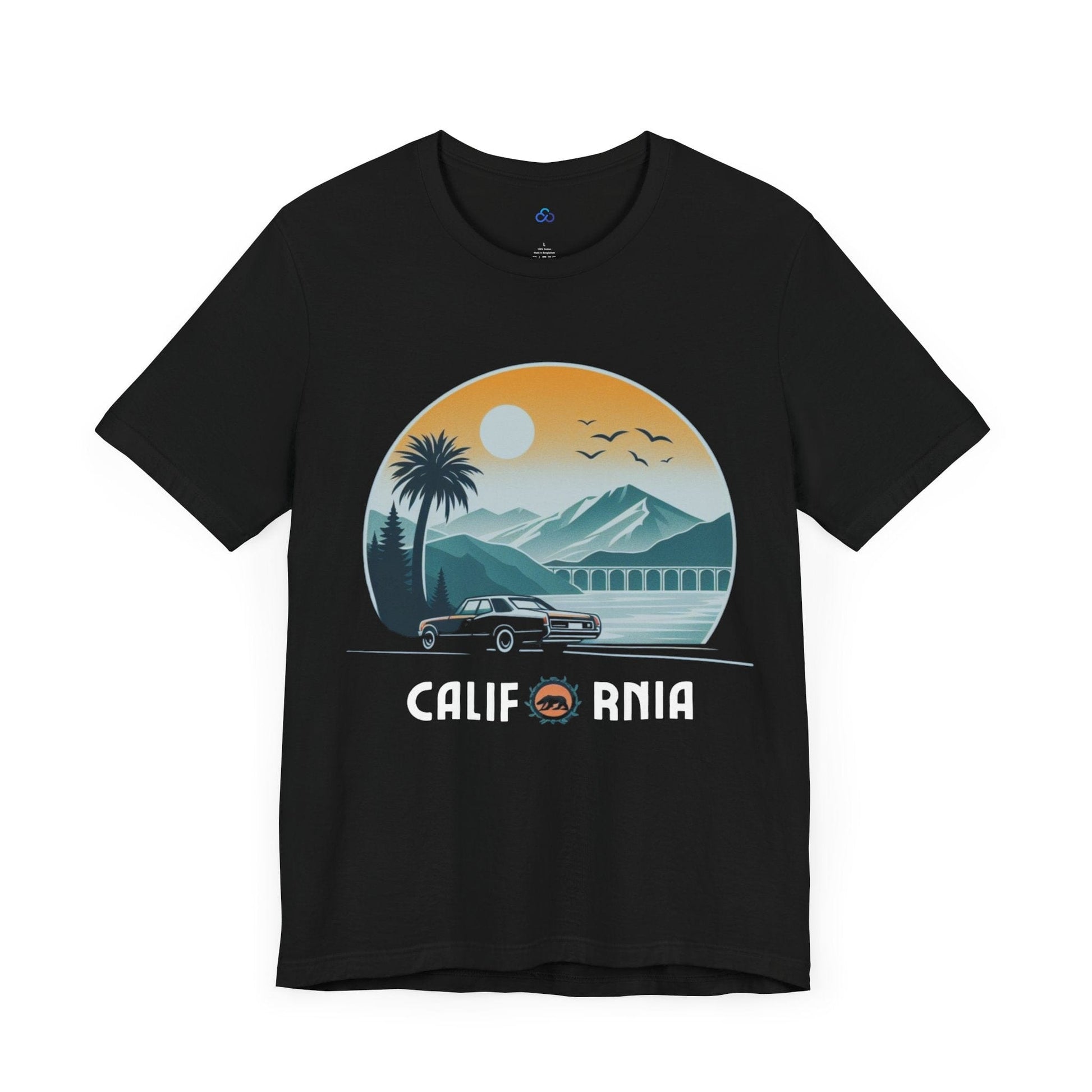 Printify T-Shirt Golden Coast California Cloud Tshirt