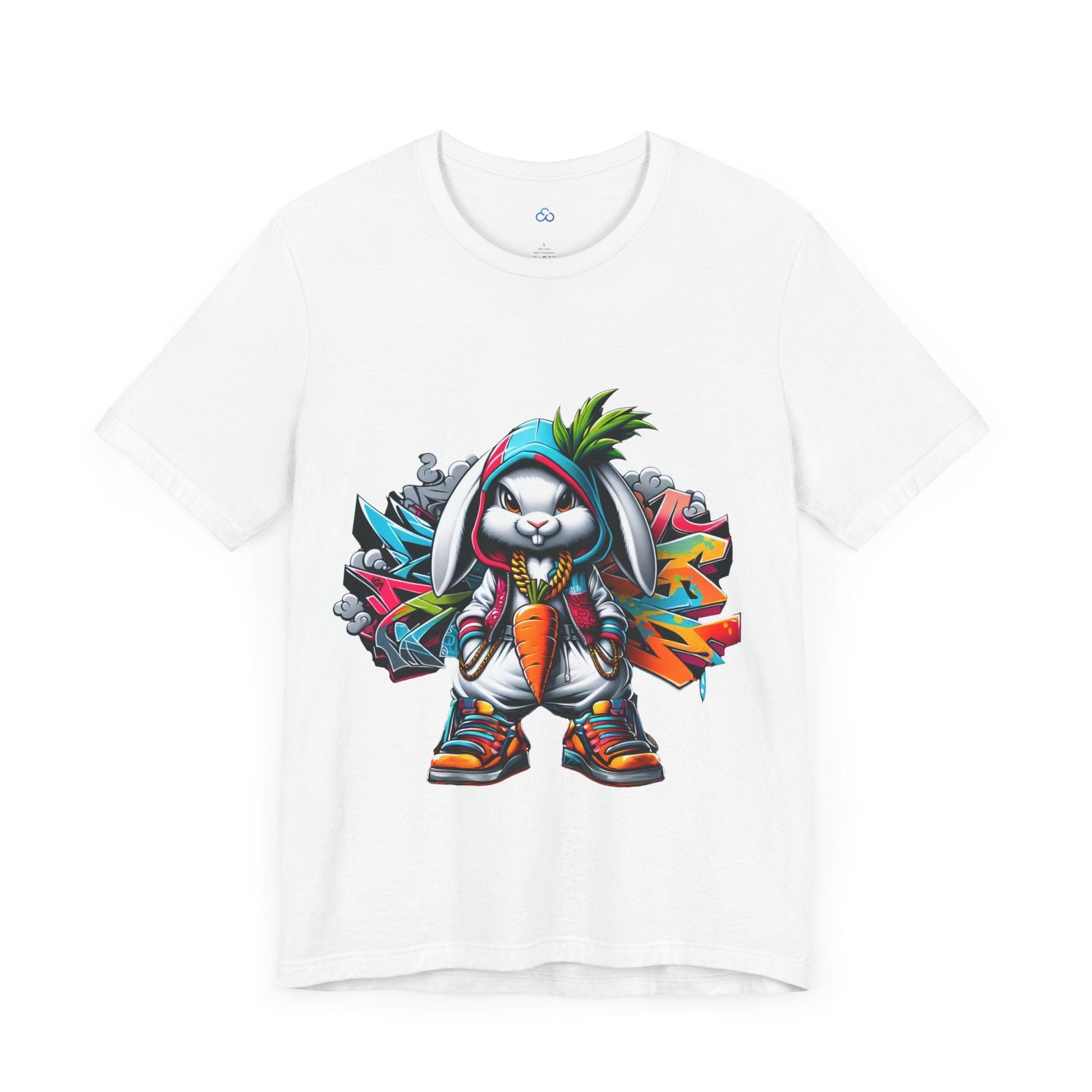 Printify T-Shirt Graffiti Bunny Cloud Tshirt