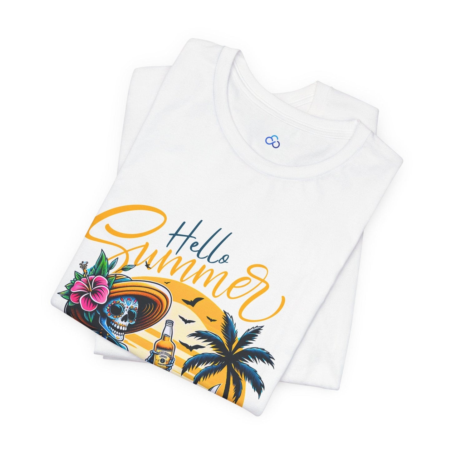 Printify T-Shirt Hello Summer Cloud Tshirt