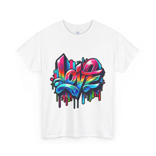 Printify T-Shirt Love Graffiti Classic Tshirt