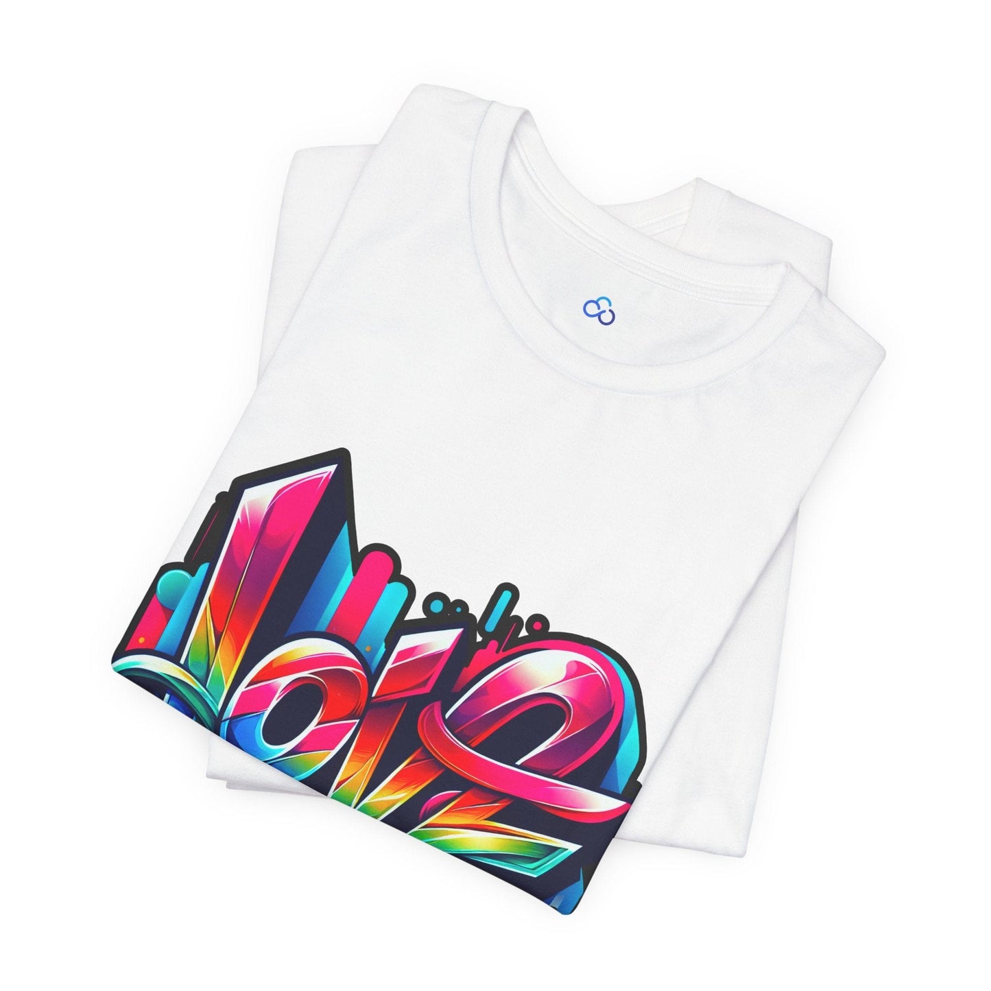 Printify T-Shirt Love Graffiti Cloud Tshirt