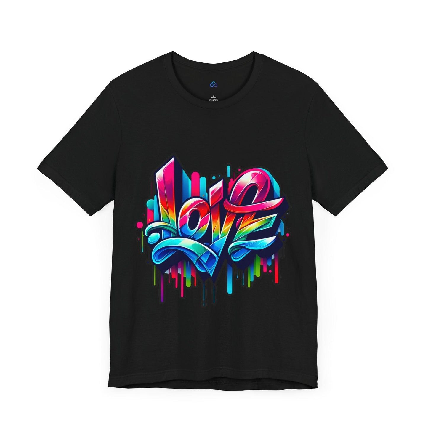 Printify T-Shirt Love Graffiti Cloud Tshirt