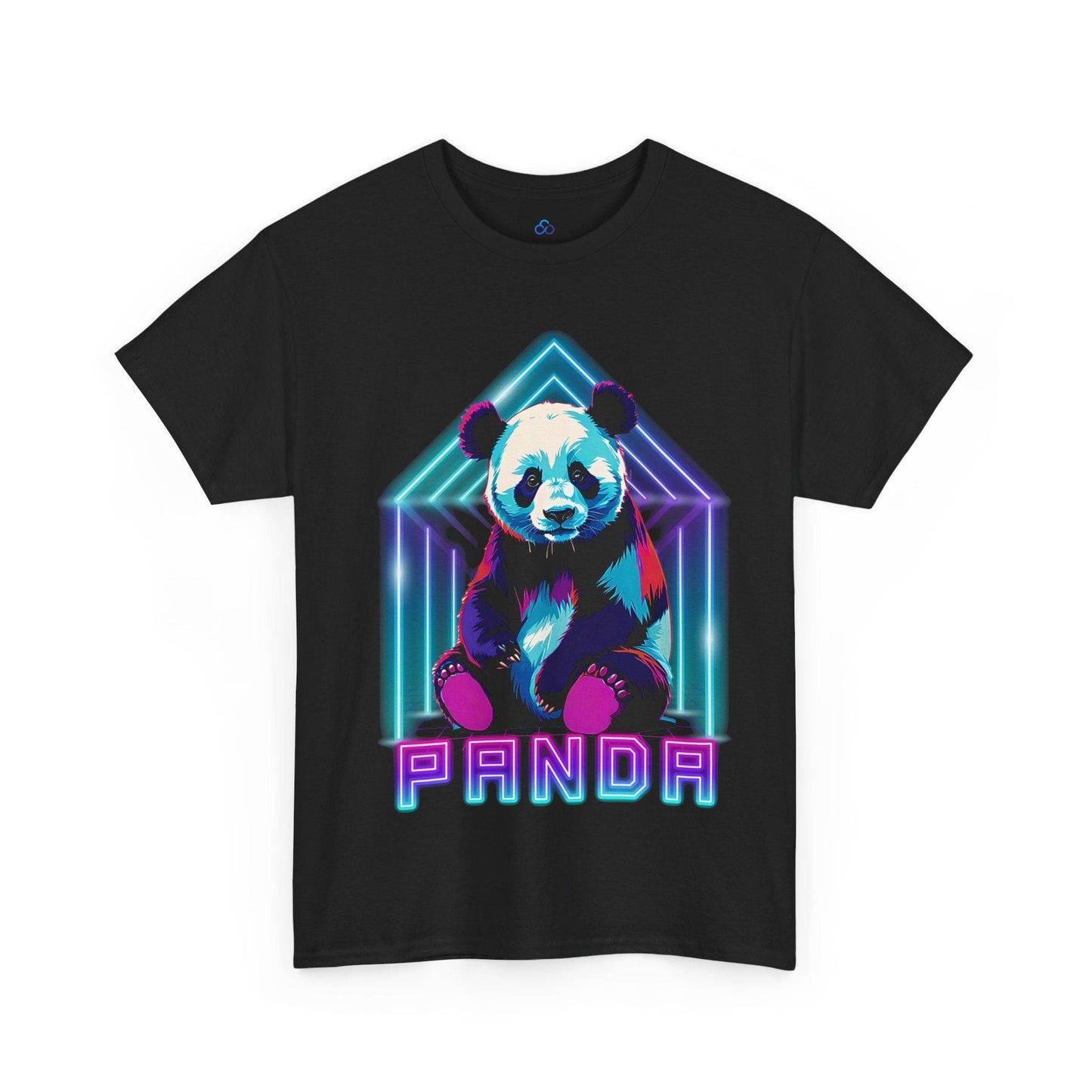 Printify T-Shirt Neon Panda Classic Tshirt