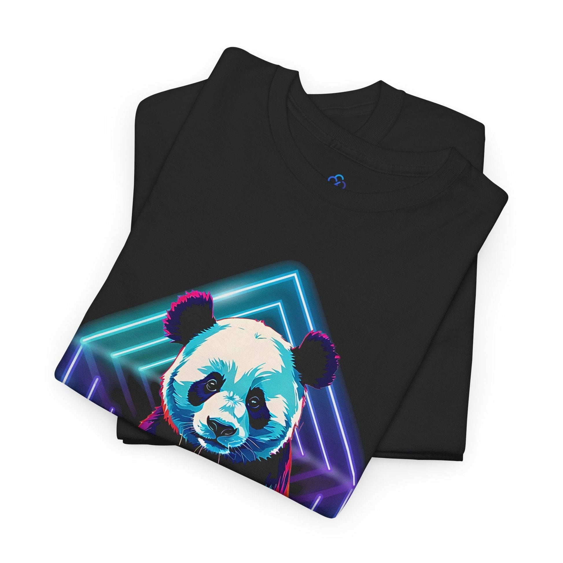 Printify T-Shirt Neon Panda Classic Tshirt