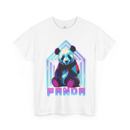 Printify T-Shirt Neon Panda Classic Tshirt