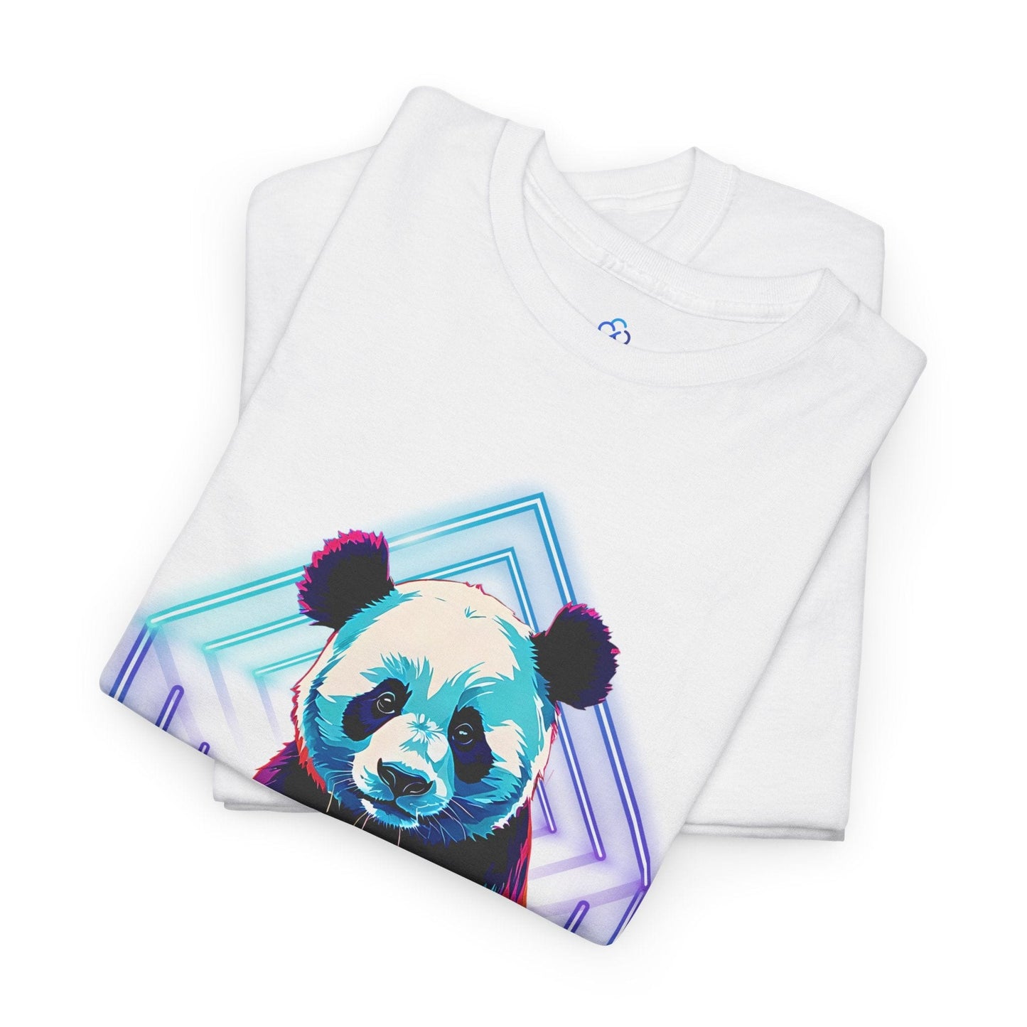 Printify T-Shirt Neon Panda Classic Tshirt