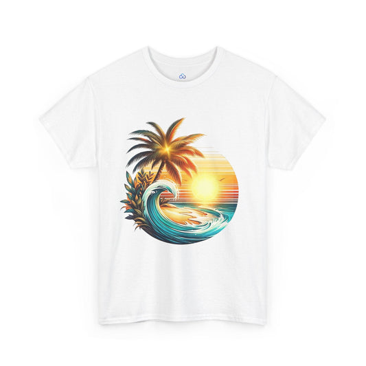 Printify T-Shirt Palm Wave Paradise Classic Tshirt