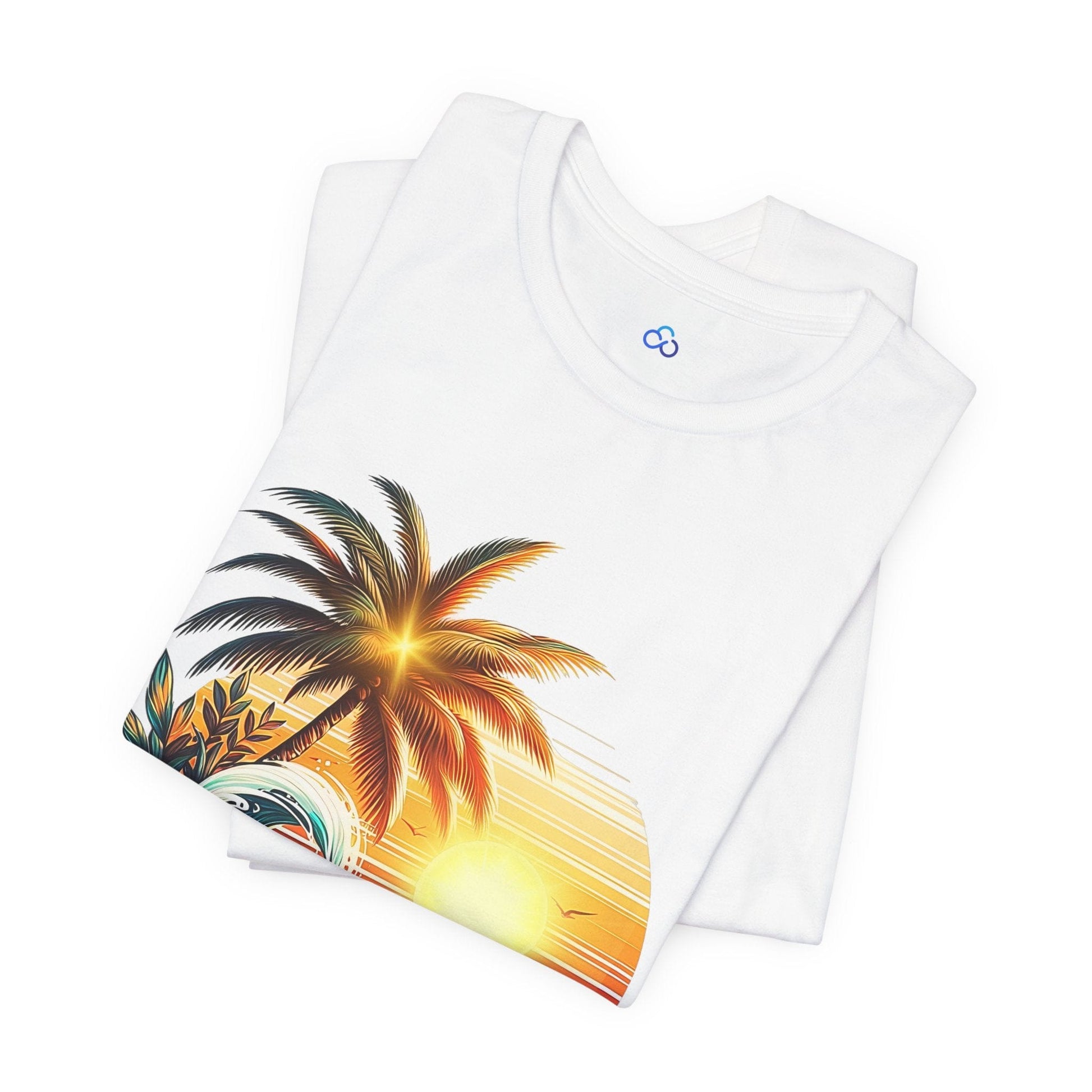 Printify T-Shirt Palm Wave Paradise Cloud Tshirt