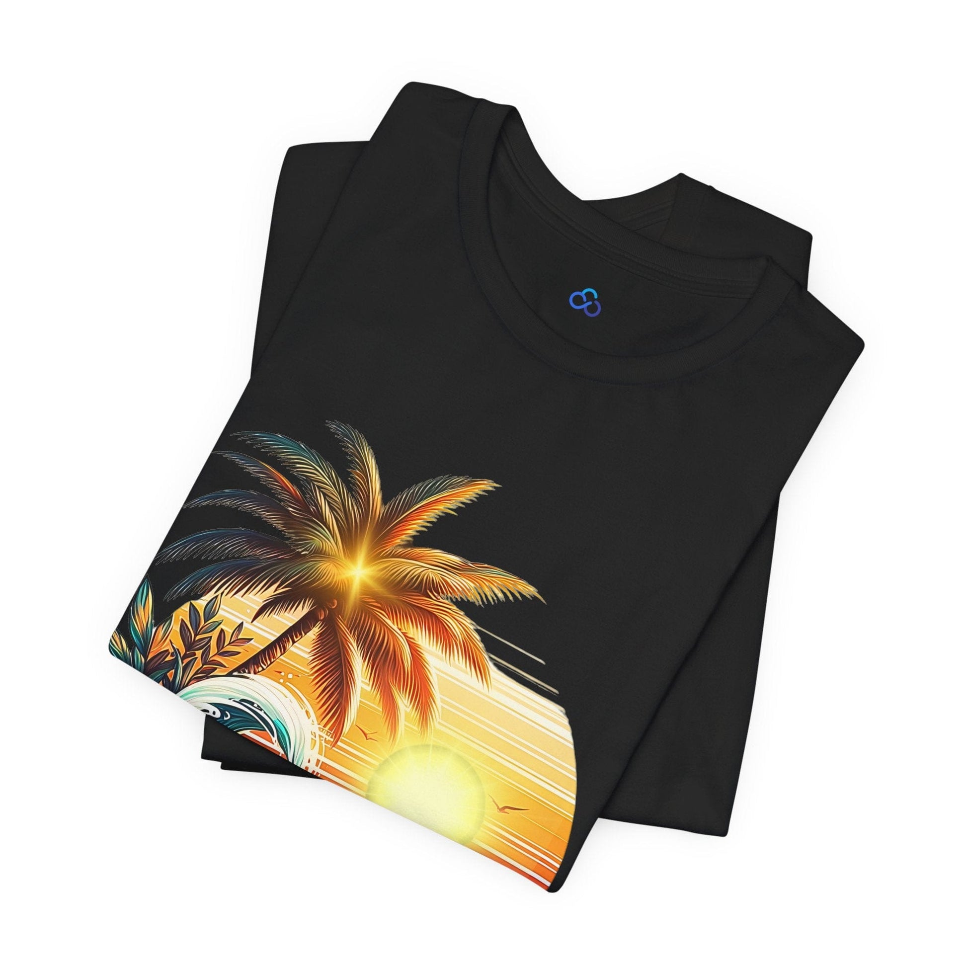 Printify T-Shirt Palm Wave Paradise Cloud Tshirt