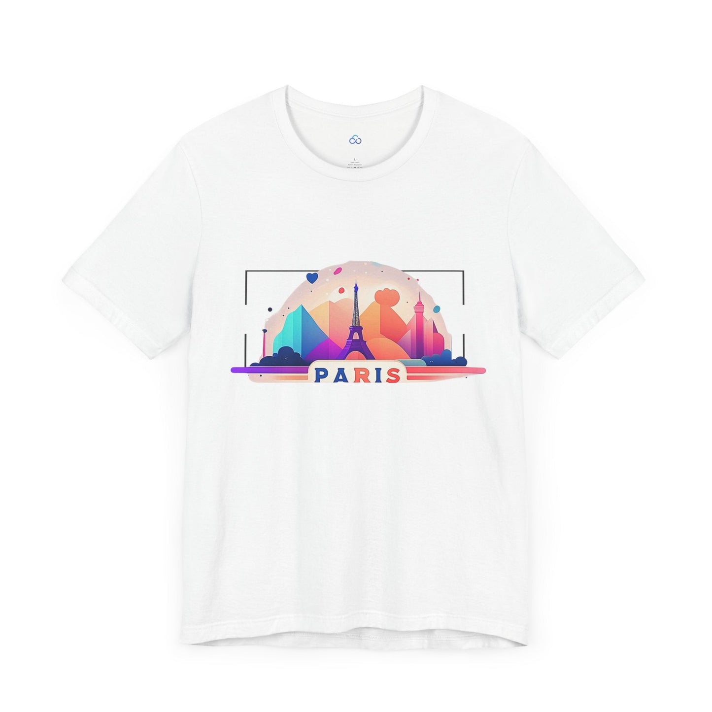 Printify T-Shirt Paris Love Cloud Tshirt