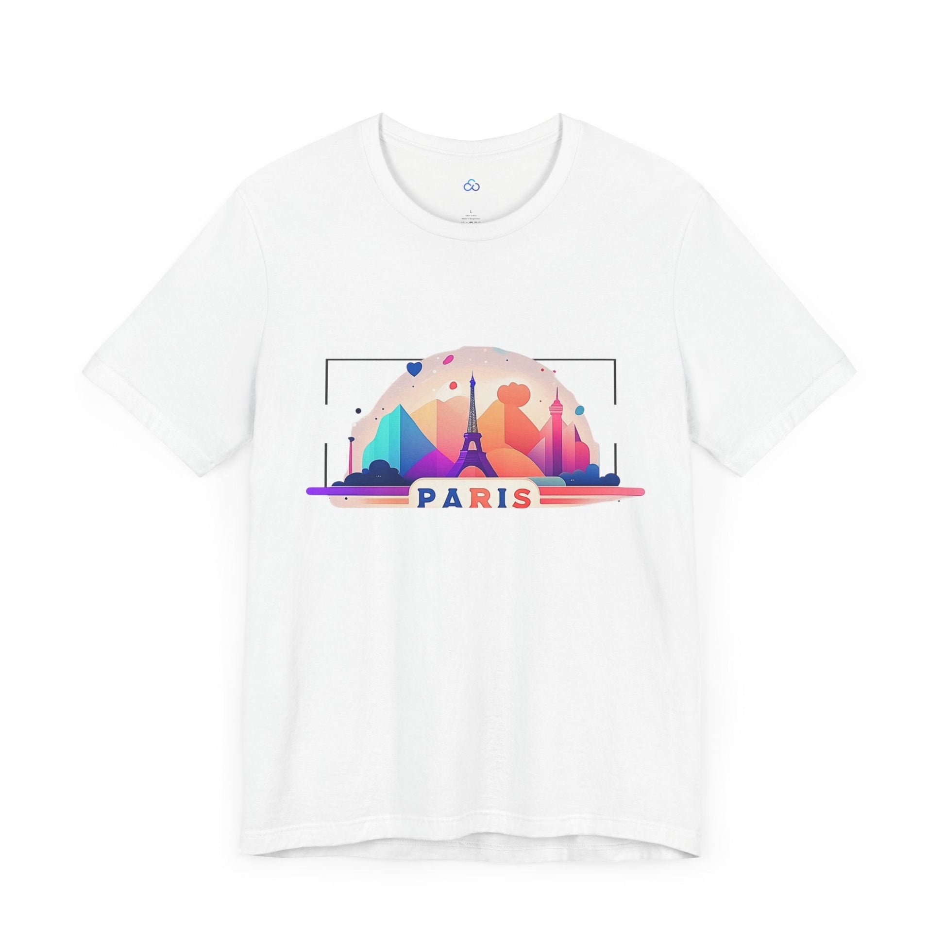 Printify T-Shirt Paris Love Cloud Tshirt