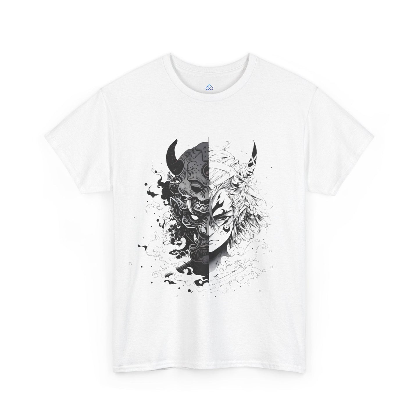 Printify T-Shirt Samurai Split Classic Tshirt