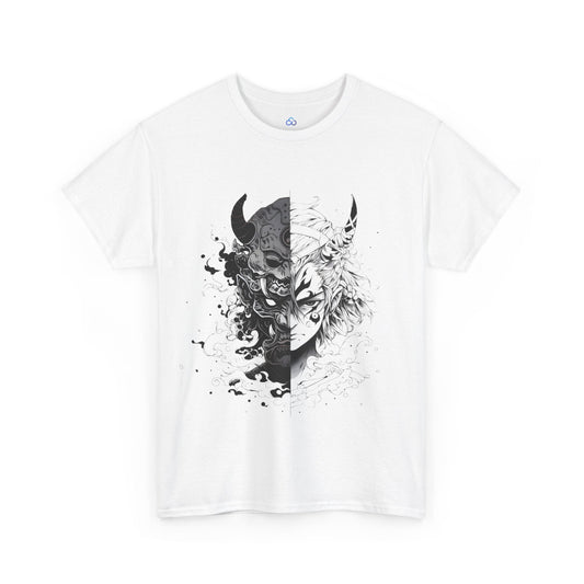 Printify T-Shirt Samurai Split Classic Tshirt