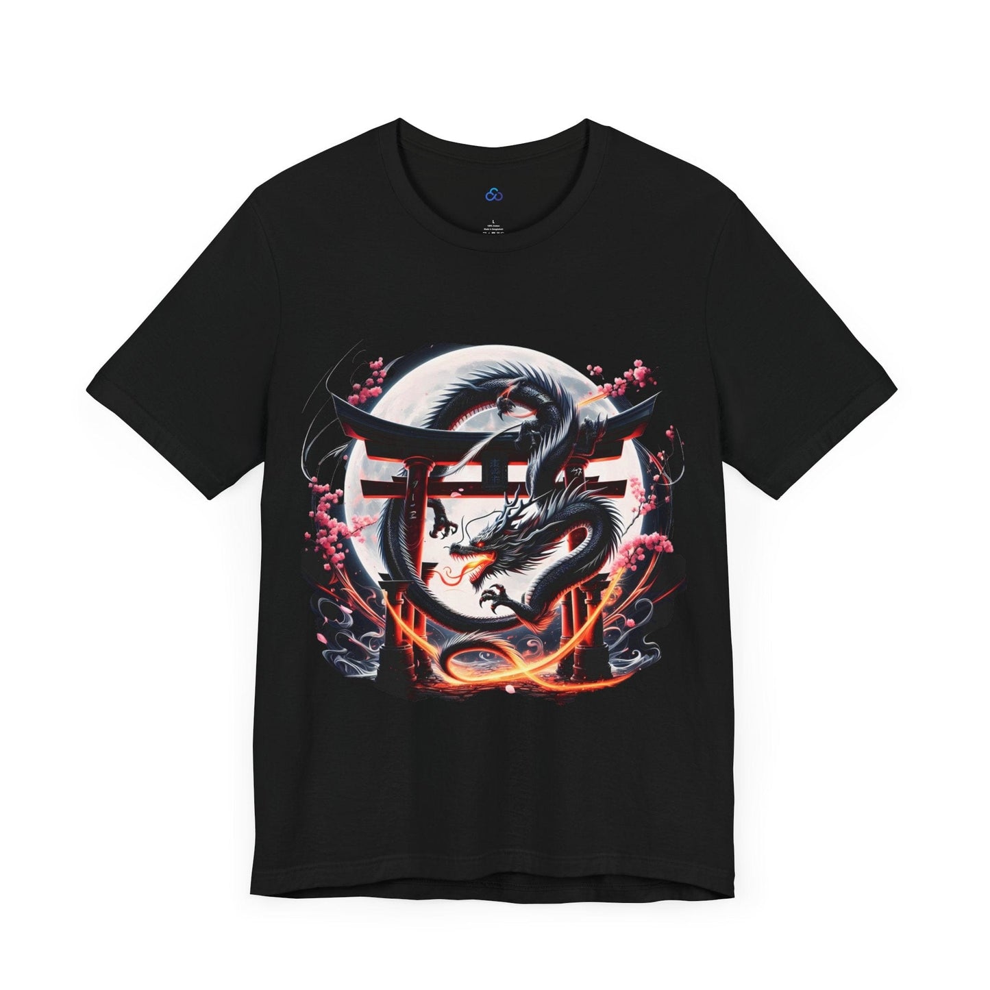 Printify T-Shirt Shadowfire Dragon Gate Cloud Tshirt