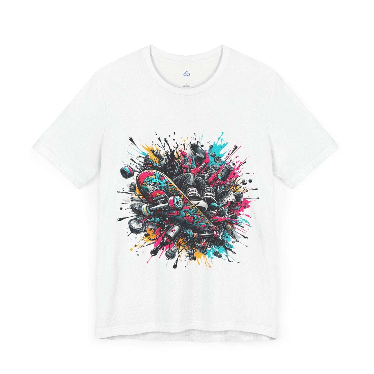 Printify T-Shirt Skate Splash Cloud Tshirt