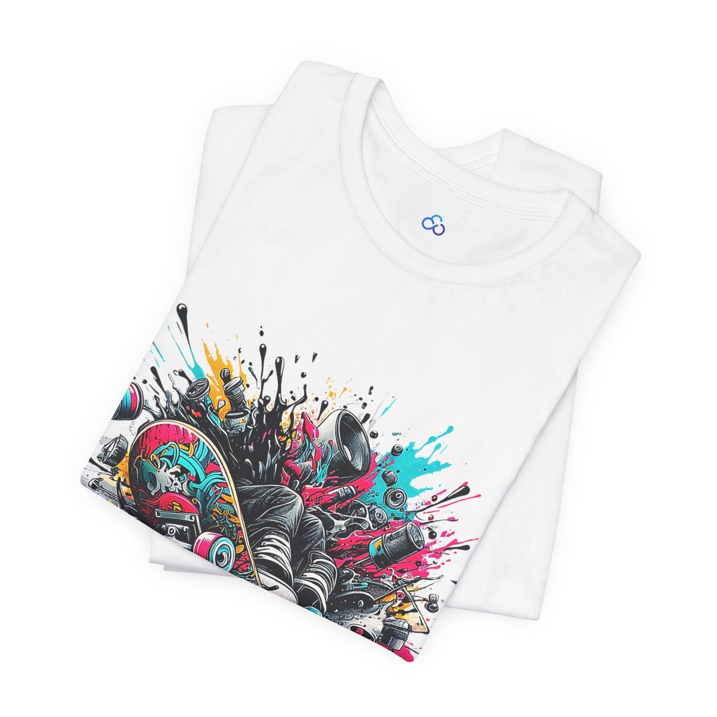 Printify T-Shirt Skate Splash Cloud Tshirt