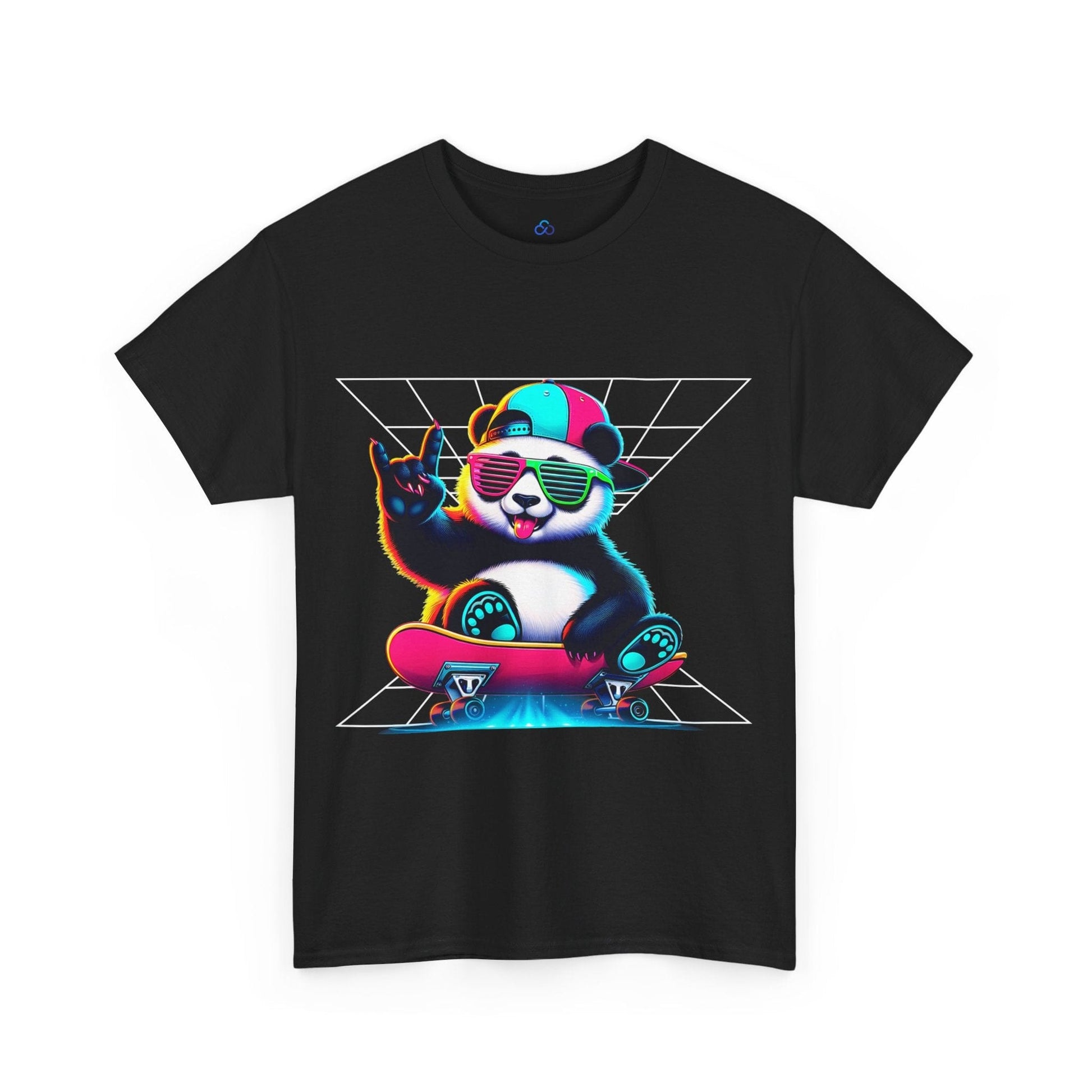 Printify T-Shirt Skater Panda Classic Tshirt