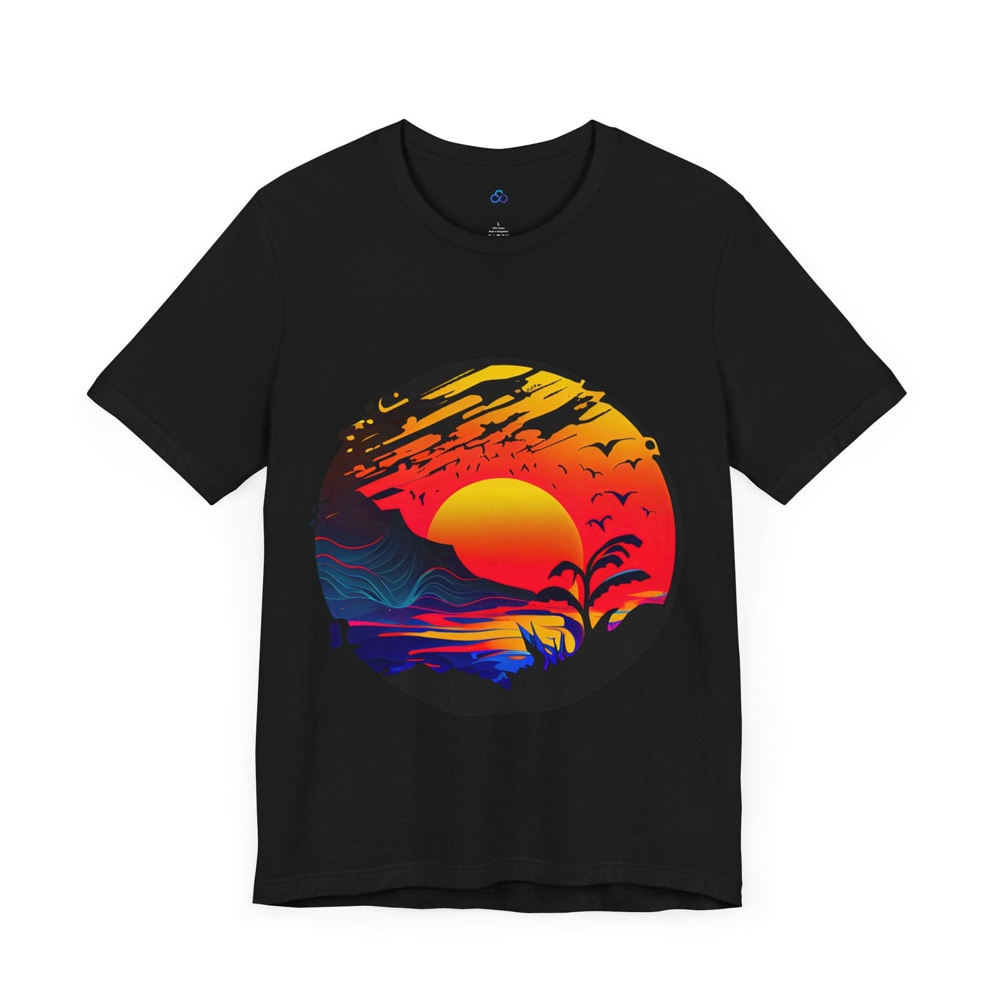 Printify T-Shirt Sunset Serenity Cloud Tshirt