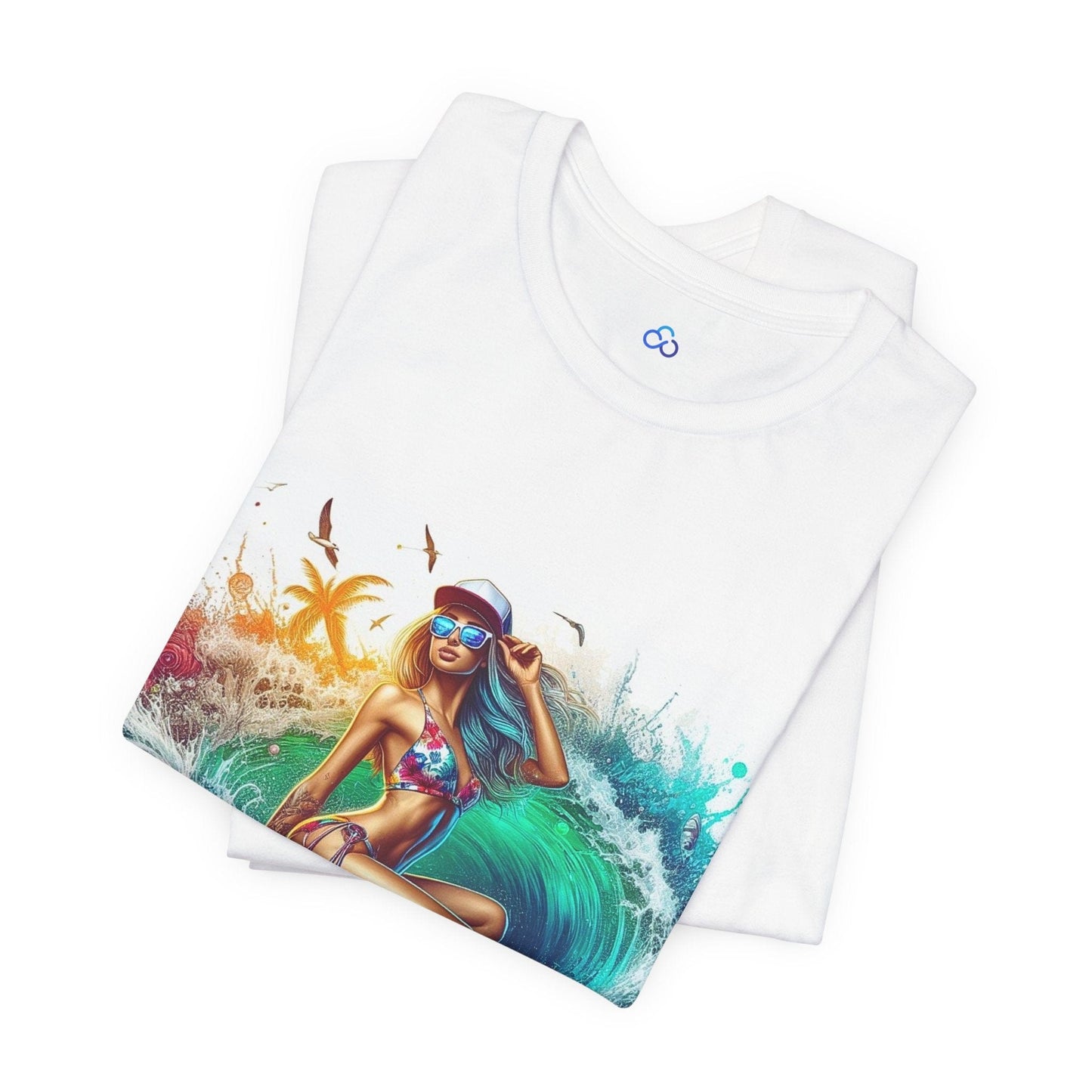 Printify T-Shirt Surf Queen Cloud Tshirt