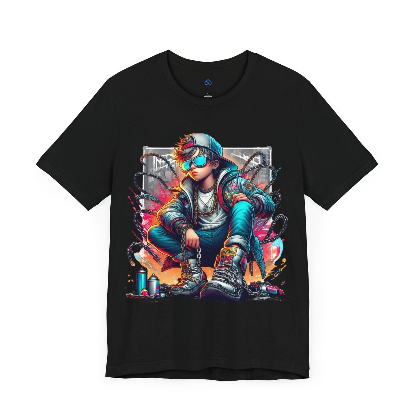 Printify T-Shirt Urban Graffiti King Cloud Tshirt