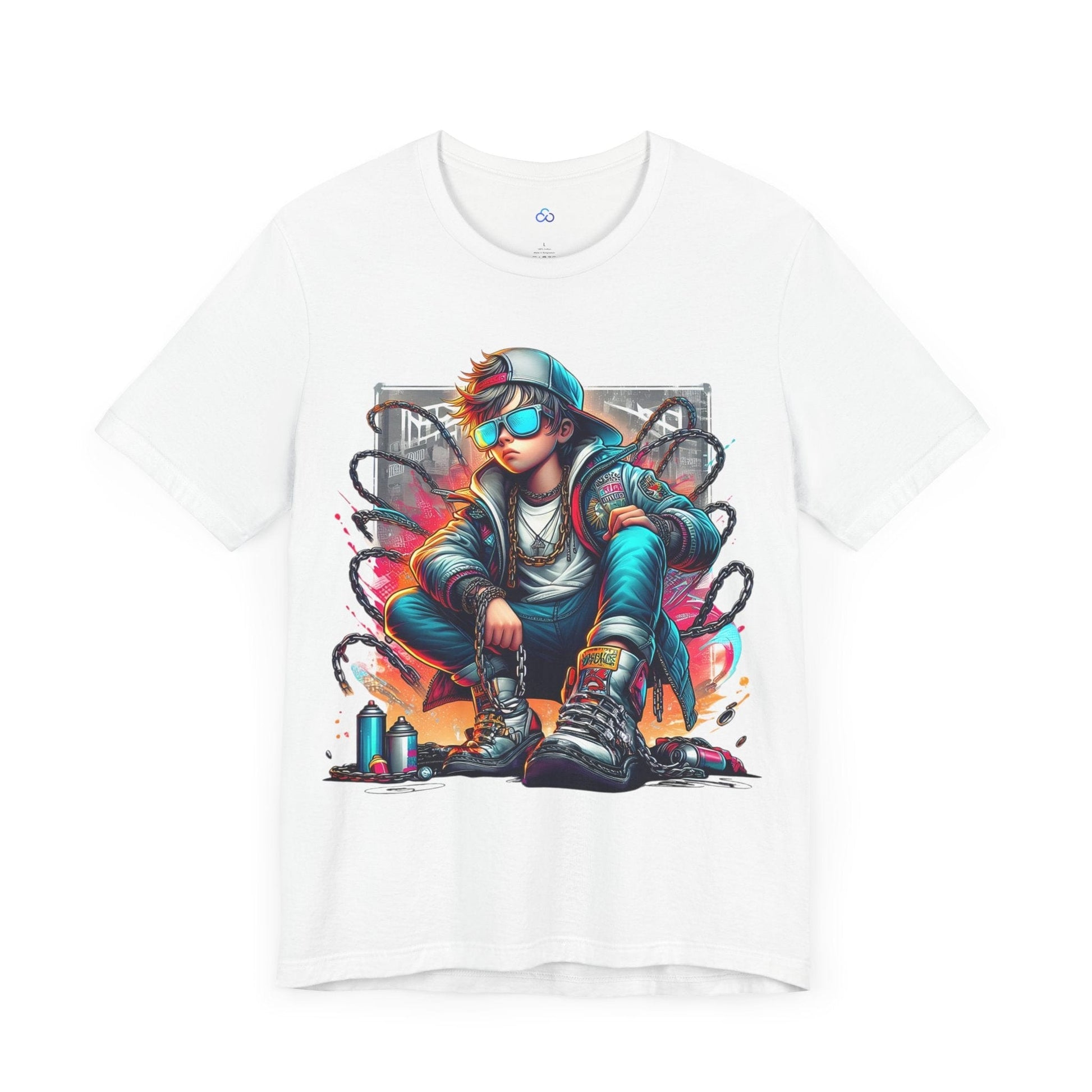 Printify T-Shirt Urban Graffiti King Cloud Tshirt