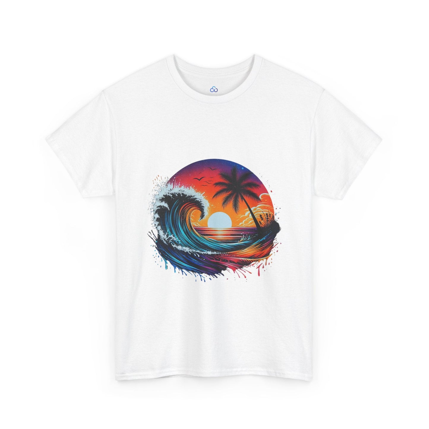 Printify T-Shirt Wave Classic Tshirt