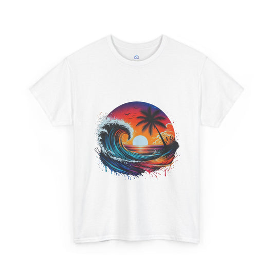 Printify T-Shirt Wave Classic Tshirt