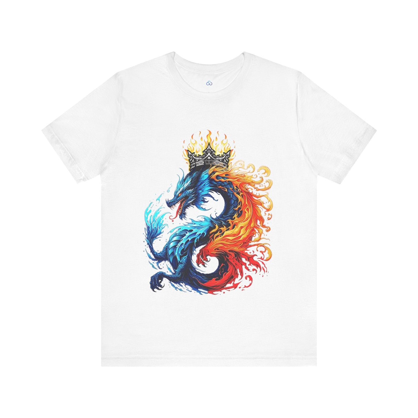 Printify T-Shirt White / S AquaBlaze Dragon Cloud Tshirt