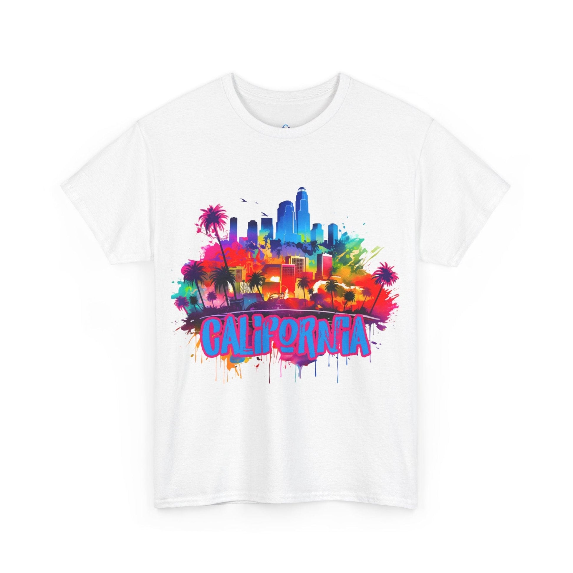 Printify T-Shirt White / S California Cityscape Classic Tshirt