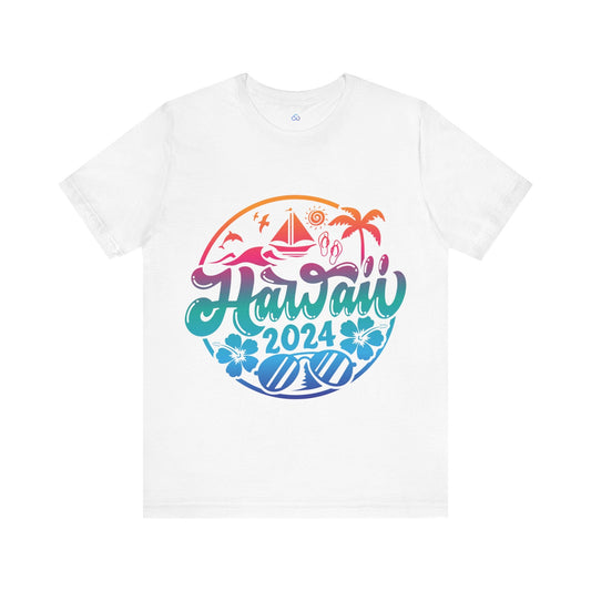 Printify T-Shirt White / S Hawaii 2024 Cloud Tshirt