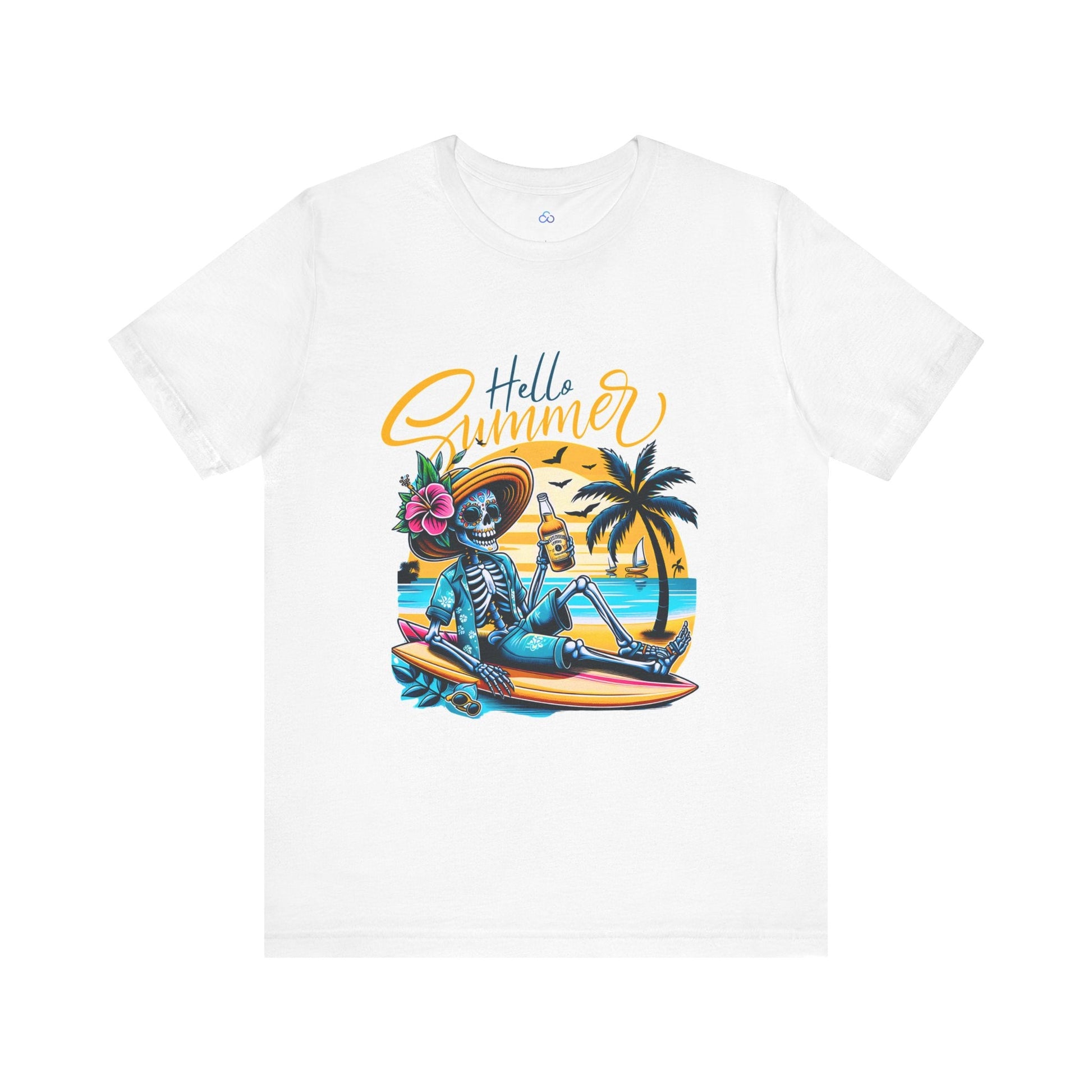 Printify T-Shirt White / S Hello Summer Cloud Tshirt