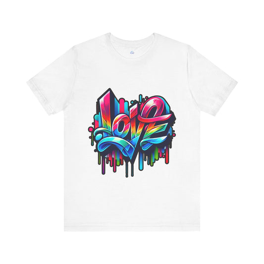 Printify T-Shirt White / S Love Graffiti Cloud Tshirt