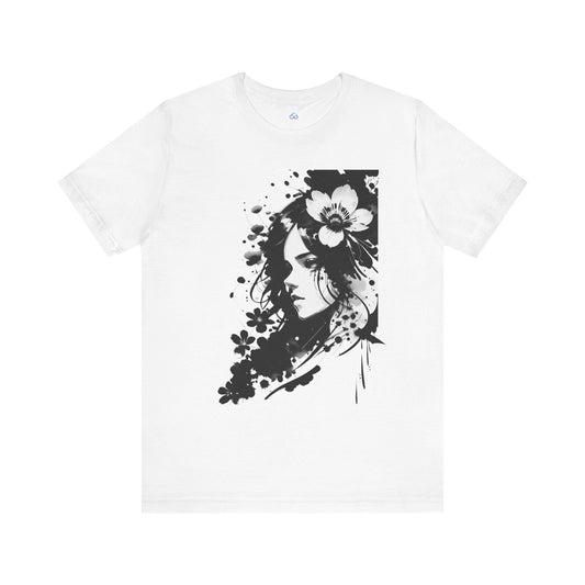 Printify T-Shirt White / S Midnight Blossom Cloud Tshirt