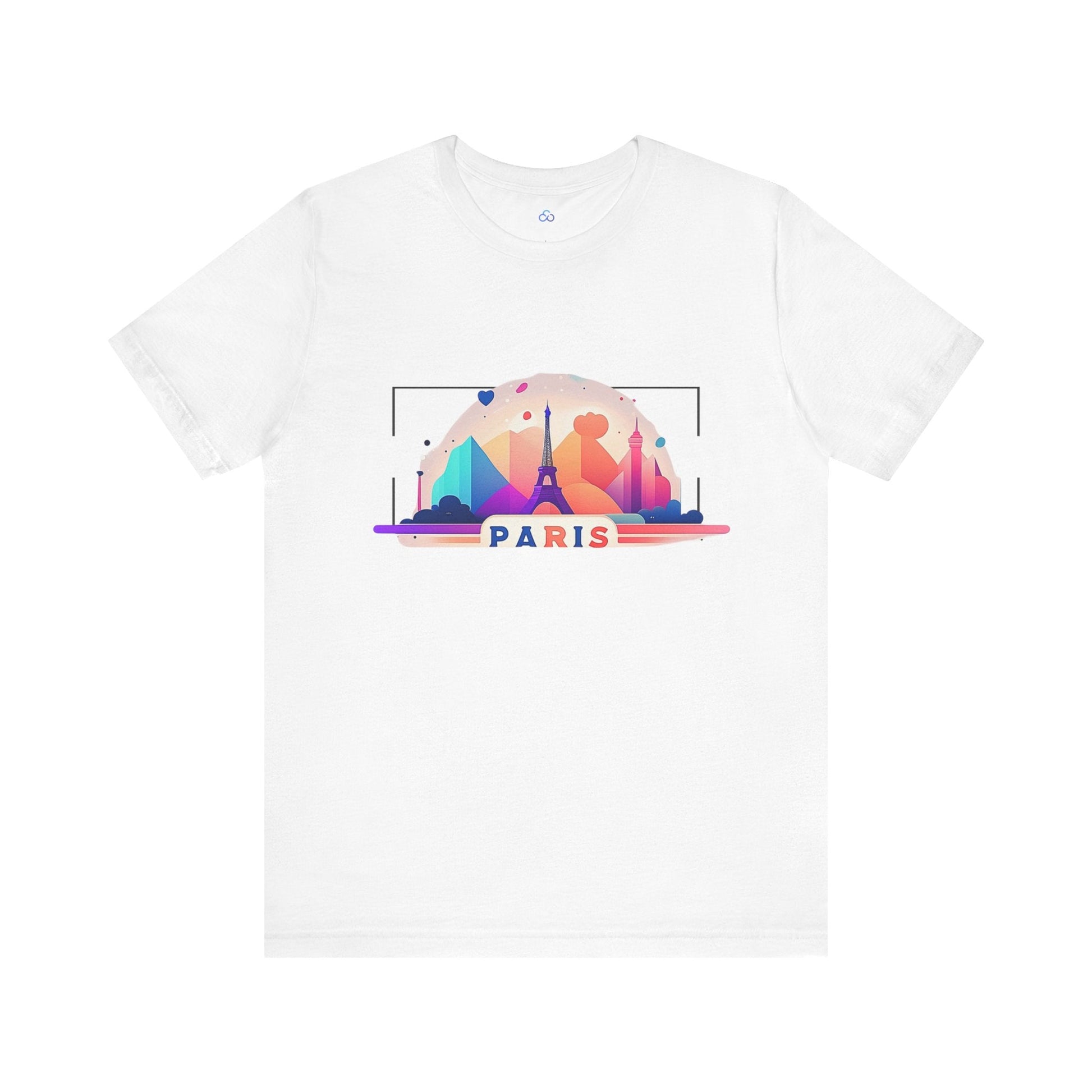 Printify T-Shirt White / S Paris Love Cloud Tshirt