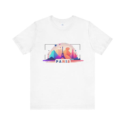 Printify T-Shirt White / S Paris Love Cloud Tshirt